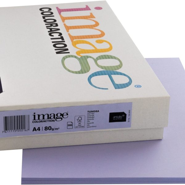 IMAGE COLORACTION Kopierpapier Tundra A4 274574 80g, lavendel 500 Blatt
