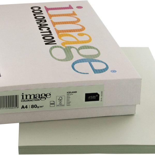IMAGE COLORACTION Kopierpapier Iceland A4 291271 80g, grau 500 Blatt