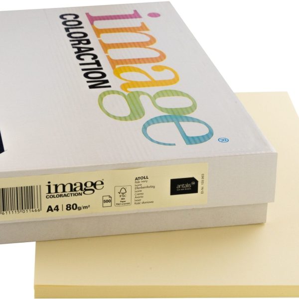 IMAGE COLORACTION Kopierpapier Atoll A4 294337 80g, elfenbein 500 Blatt