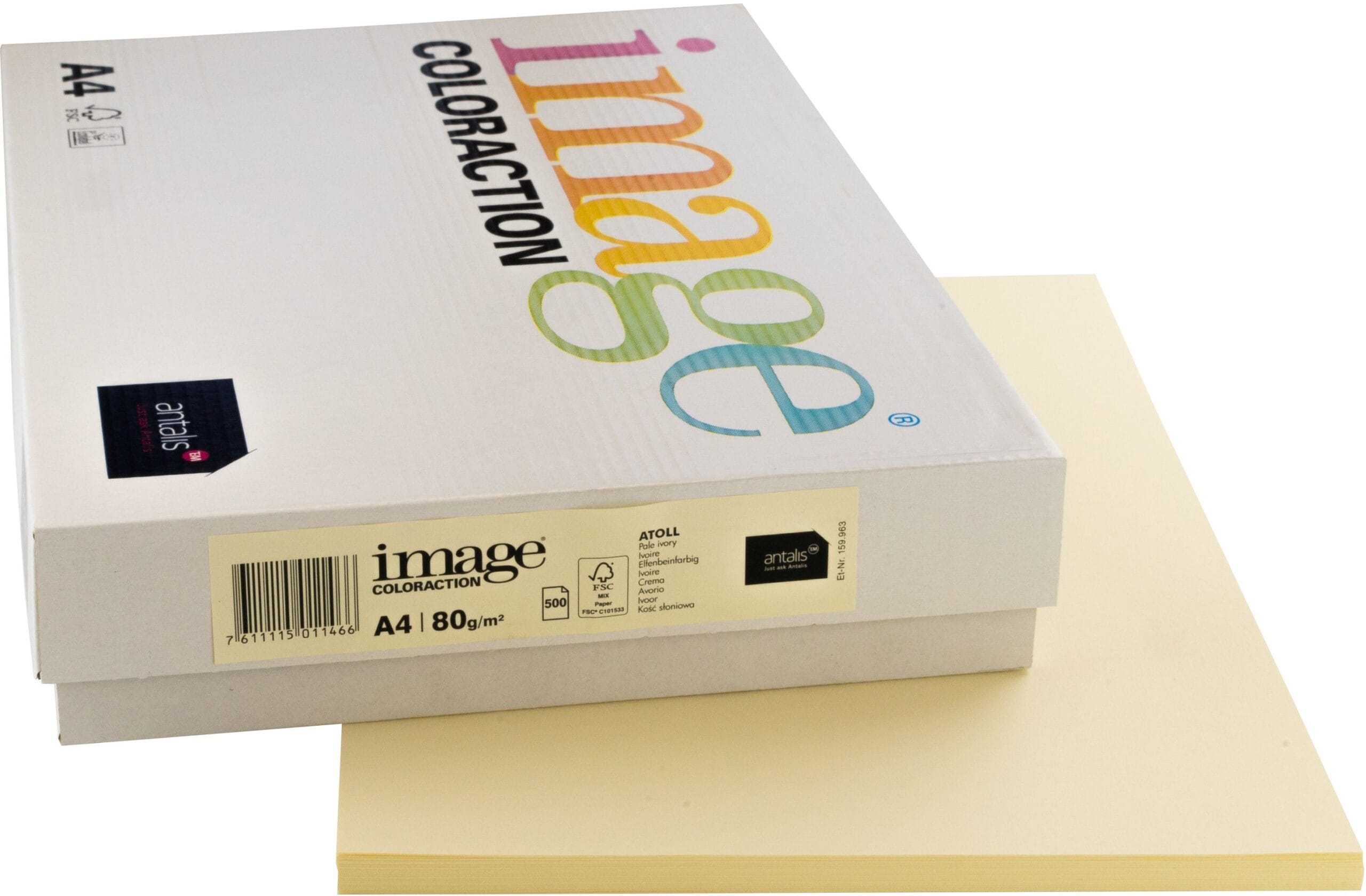IMAGE-COLORACTION-294337-7611115011466 IMAGE COLORACTION Kopierpapier Atoll A4 294337 80g, elfenbein 500 Blatt – Hochwertig & günstig bei ShopDeca