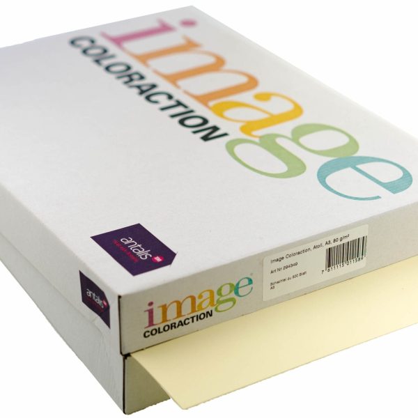 IMAGE COLORACTION Kopierpapier Atoll A3 294349 80g, elfenbein 500 Blatt