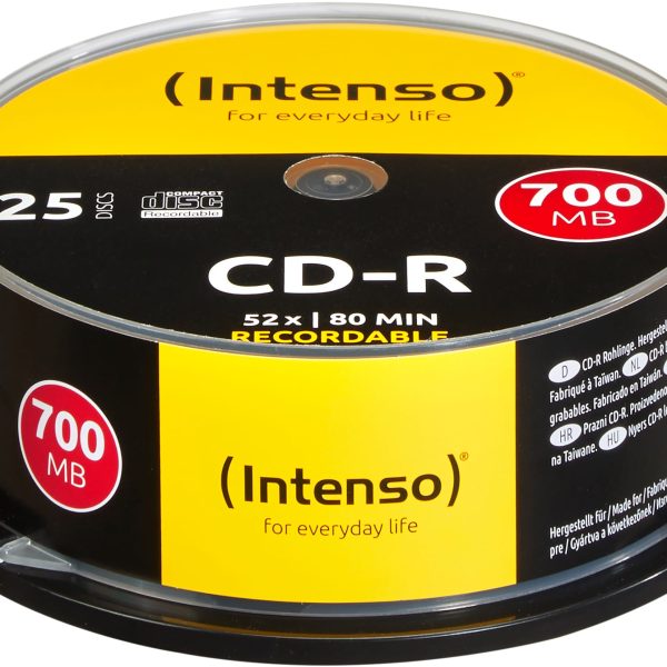 INTENSO CD-R Slim 80MIN/700MB 1001124 52X 25 Pcs