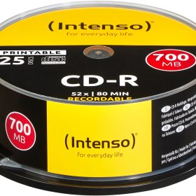 INTENSO CD-R Cake Box 80MIN/700MB 1801124 52x Printable 25 Pcs