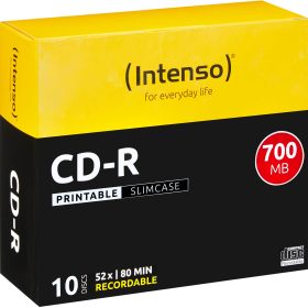 INTENSO CD-R Slim 80MIN/700MB 1801622 52x Printable 10 Pcs