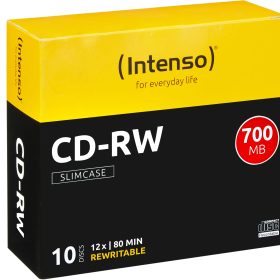 INTENSO CD-RW Slim 80MIN/700MB 2801622 12x 10 Pcs
