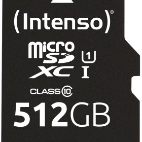 INTENSO Micro SD Secure Digital Cards 3423493 SD Adapter 512GB