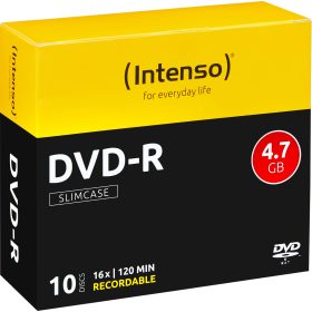 INTENSO DVD-R Slim 4.7GB 4101652 16X 10 Pcs