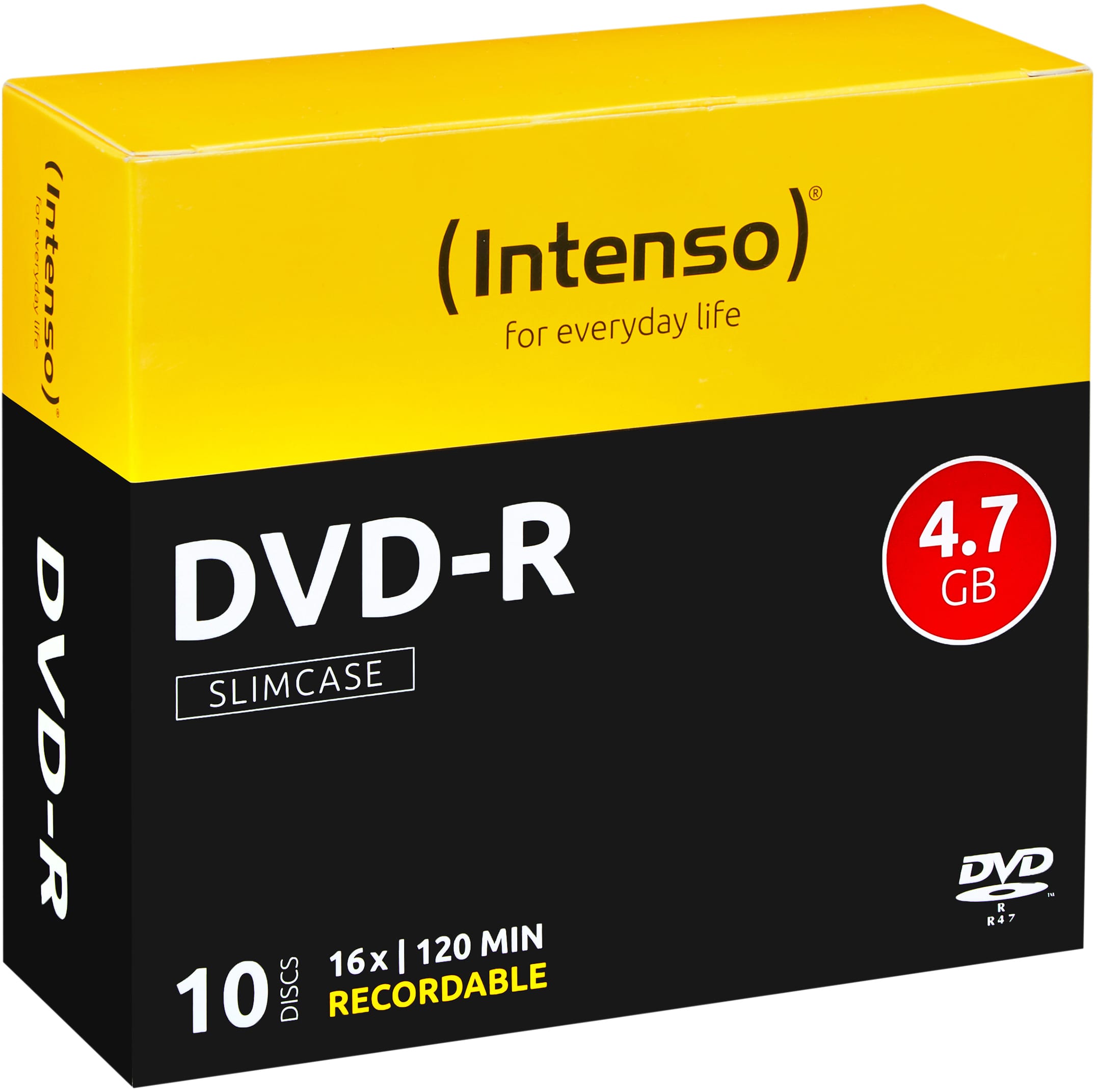 INTENSO-4101652-4034303005185 INTENSO DVD-R Slim 4.7GB 4101652 16X 10 Pcs – Hochwertig & günstig bei ShopDeca