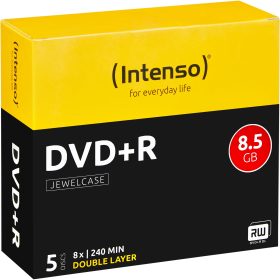 INTENSO DVD+R Jewel 8.5GB 4311245 8x 5 Pcs