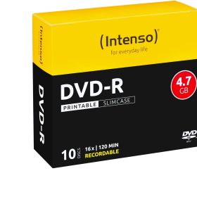INTENSO DVD-R Slim 4.7GB 4801652 16x Printable 10 Pcs