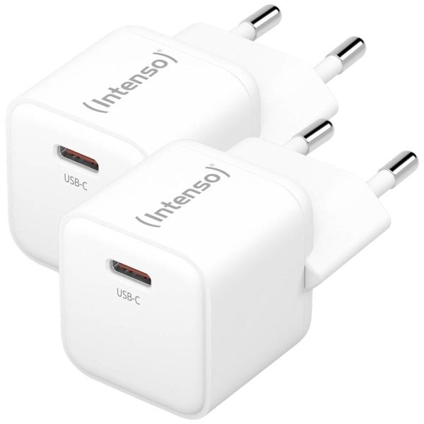 INTENSO Power Charger 30W GaN white 7803032 1 x USB-C each Double Pack
