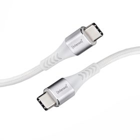 INTENSO Cable USB-C to USB C 7901002 1.5 m, Nylon white