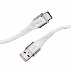 INTENSO Cable USB-A to USB C 7901102 1.5 m, Nylon white