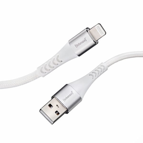 INTENSO Cable USB-A to Lightning 7902102 1.5 m, Nylon white