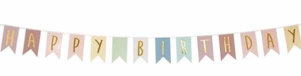 JABADABADO Wimpelkette A3216 Happy Birthday 3.5m