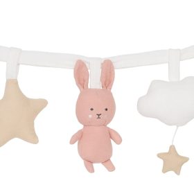JABADABADO Kinderwagenkette Hase 49cm K122 rosa