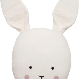 JABADABADO Kissen Hase N0146 weiss 25x45cm