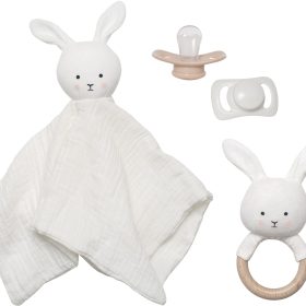 JABADABADO Geschenkset Kuschelhase S1023 weiss 4-teilig
