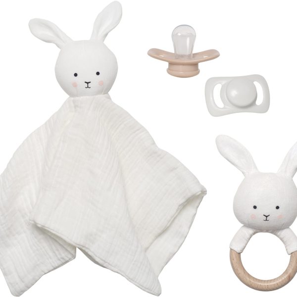 JABADABADO Geschenkset Kuschelhase S1023 weiss 4-teilig