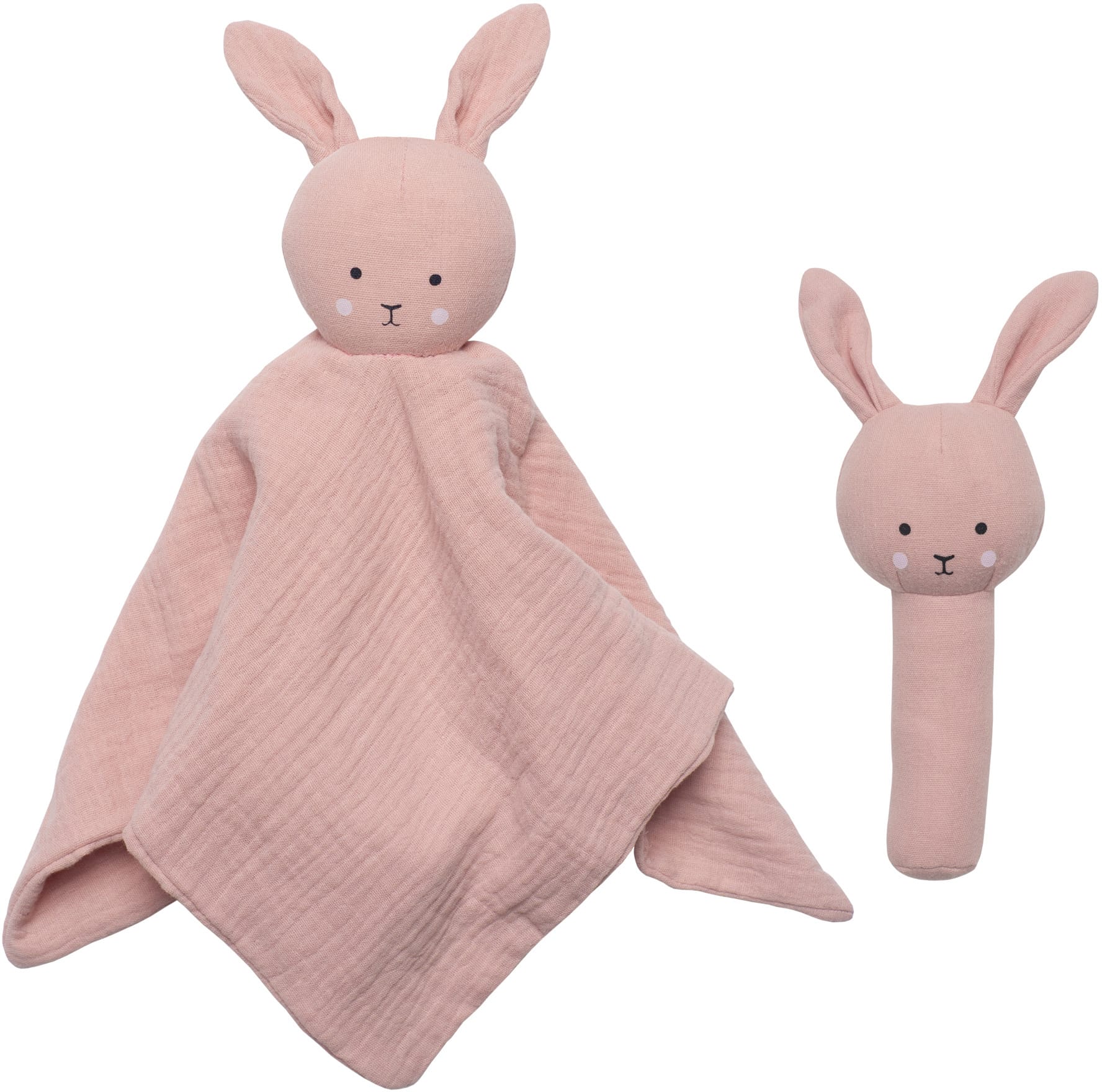 JABADABADO-S1025-7332599010256 JABADABADO Geschenkset Rassel Hase S1025 pink 2-teilig – Hochwertig & günstig bei ShopDeca