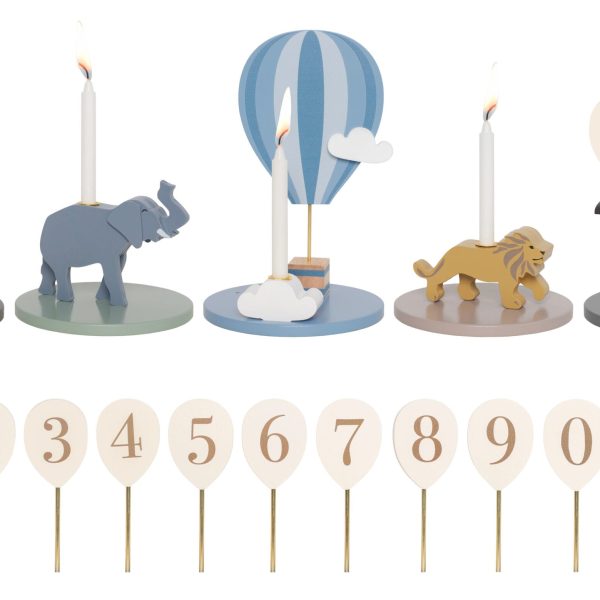 JABADABADO Geburtstagsdekoration 33cm T296 Zug 5-teilig