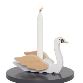 JABADABADO Geburtstagsdekoration 15x15cm T300 Schwan