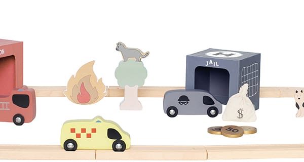 JABADABADO Rettungsdienstset W7233 Holz