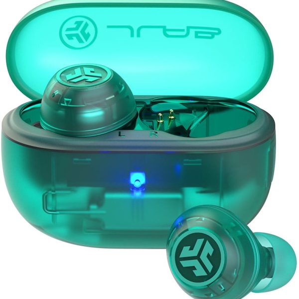 JLAB Go Pop ANC Earbuds IEUEBGOANCRTRATEL124 True Wirel.Transparent Teal