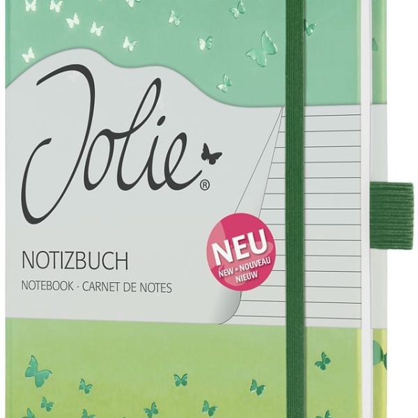 JOLIE Notizbuch Butterfly Confetti JN347 liniert, 174 S., bunt, A5