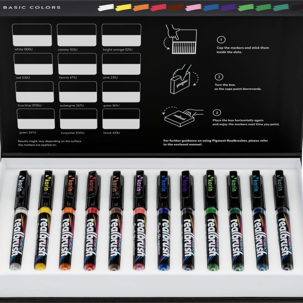 KARIN Real Brush 0.4mm 33C1 Pigment, Basic Farben