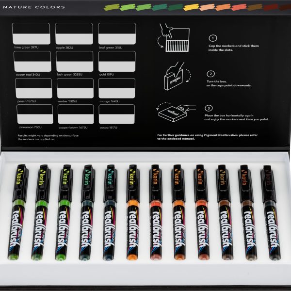 KARIN Real Brush Pen 0.4mm 33C3 Pigment, Natur Farben