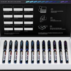 KARIN Real Brush Pen 0.4mm 33C5 Pgiment, Violettblau Farben