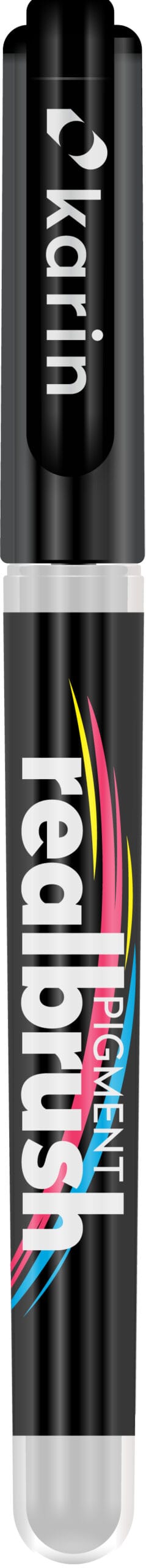 KARIN-33Z000-5904446031657 KARIN Real Brush Pen 0.4mm 33Z000 Pigment, weiss – Hochwertig & günstig bei ShopDeca