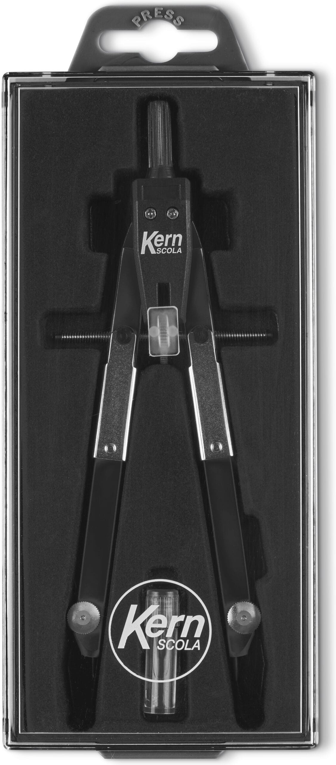 KERN-520-7640160336057 KERN Zirkel SCOLA 17.5cm 520 300mm, mattschwarz – Hochwertig & günstig bei ShopDeca