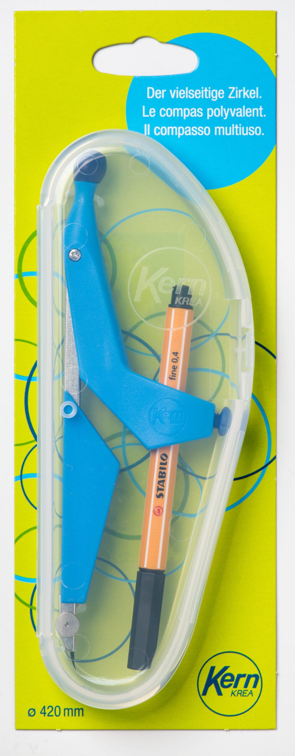 KERN-K-22-7640160331205 KERN Zirkel Krea 22 Standard K 22 bis 420mm, blau – Hochwertig & günstig bei ShopDeca