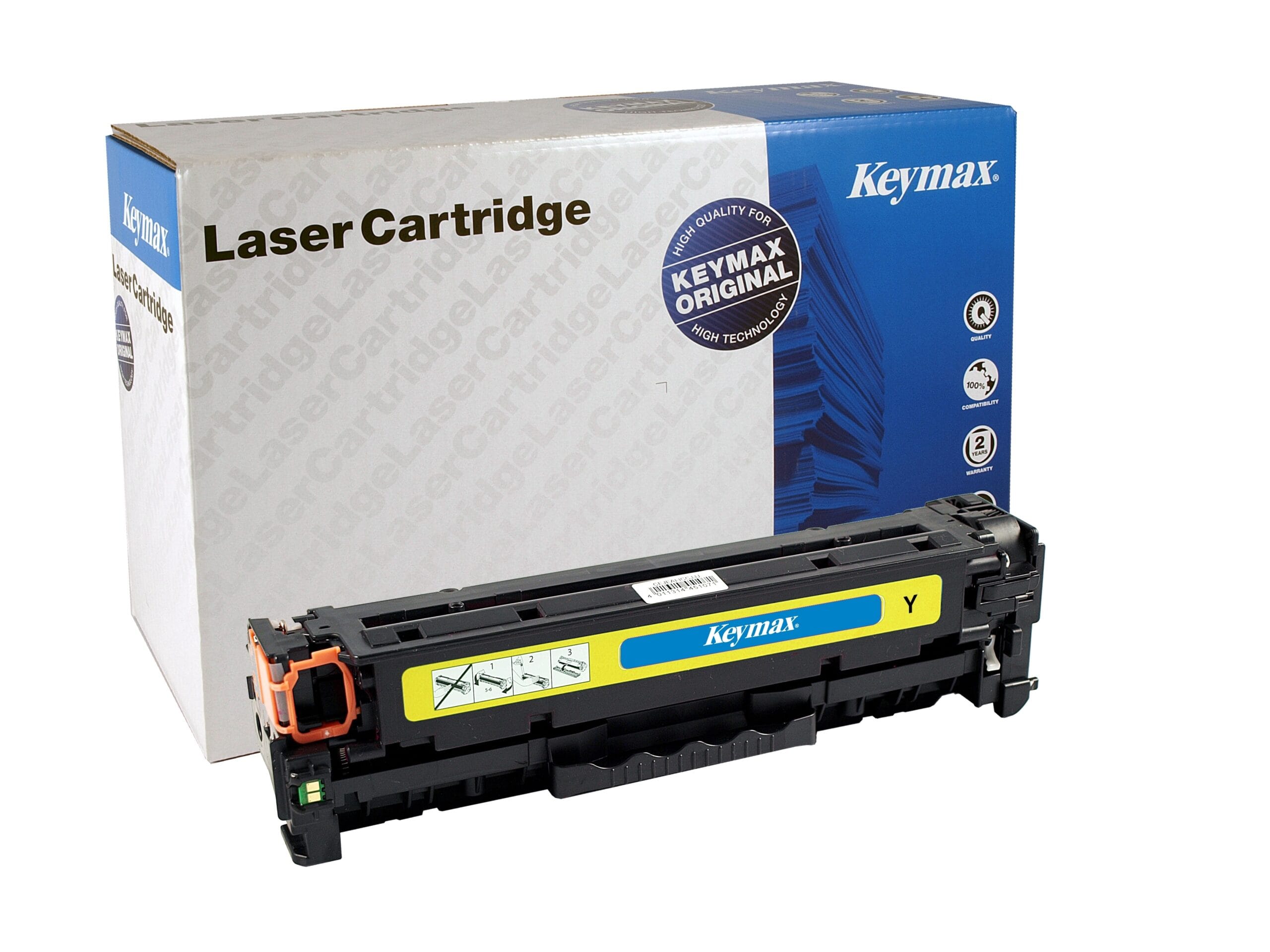 KEYMAX-CC532AKEY-4016807002990 KEYMAX RMC-Toner-Modul yellow CC532AKEY zu HP CLJ CP2025 2800 Seiten – Hochwertig & günstig bei ShopDeca
