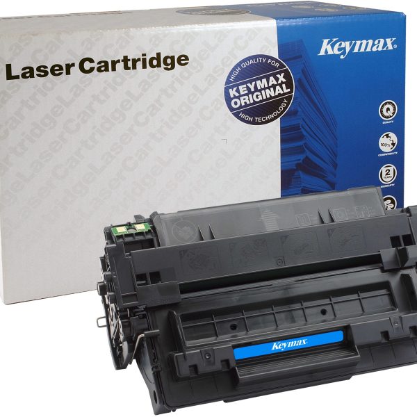 KEYMAX RMC-Toner-Modul schwarz CE255AKEY zu HP LJ P3015 6000 Seiten
