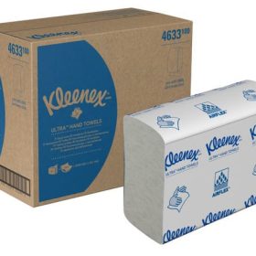 KLEENEX Falthandtuch 2lg. 24,1x19,1cm 37374 weiss, Z-Falz 18x150 Blatt