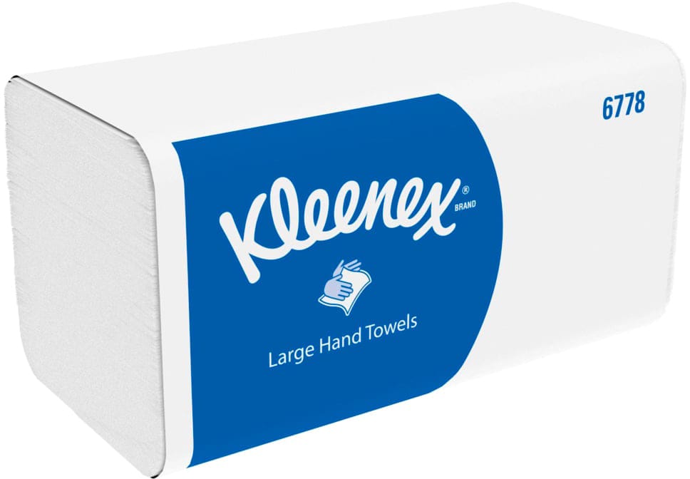 KLEENEX-6778-5027375040924 KLEENEX Falthandtuch 2lg. 21,5x31,8cm 6778 weiss, W-Falz 15x124 Blatt – Hochwertig & günstig bei ShopDeca