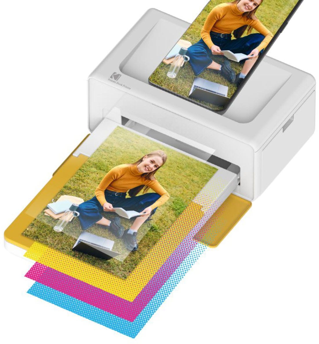 KODAK-KOPRIPD460-0192143000693 KODAK Post Card Size Photo Printer KOPRIPD460 Yellow – Hochwertig & günstig bei ShopDeca