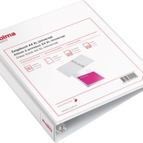KOLMA Zeigebuch Vario XL Univ. A4 01.451.16 weiss, 4-Ring 45mm