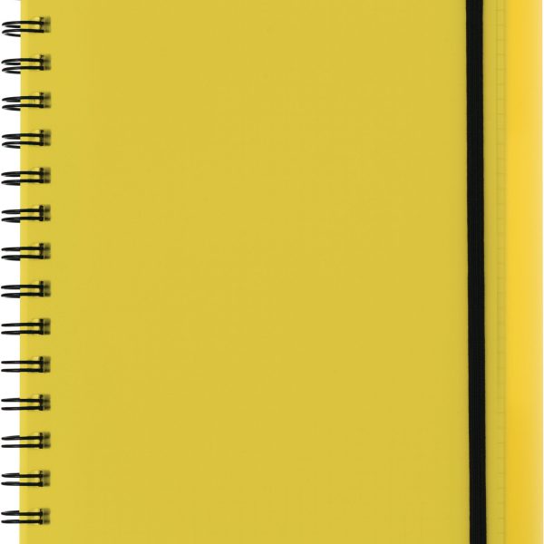 KOLMA Notizbuch Easy KolmaFlex A5 06.551.11 gelb, kariert 5mm 100 Bl.