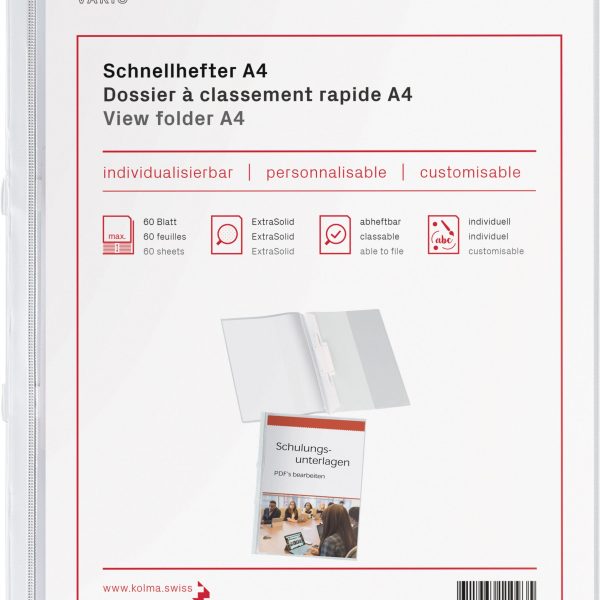 KOLMA Schnellhefter Vario A4 11.006.16 weiss
