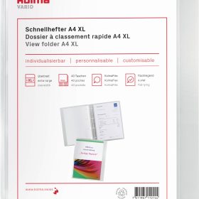 KOLMA Schnellhefter Vario A4 XL 11.009.00 transp.,KolmaFlex 40 Taschen