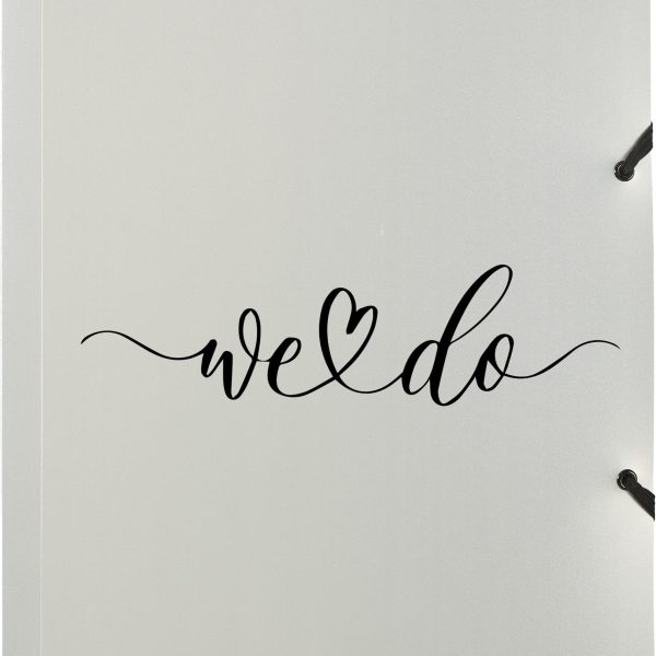 KOLMA Gummibandmappe Wedding A4 11.178.07 opak silber,we do