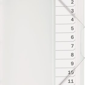 KOLMA Pendenzenmappe A4 11.212.00 transparent 12-teilig