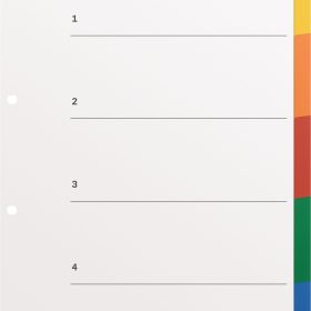 KOLMA Register KolmaFlex A4 18.054.20 mehrfarbig 5-teilig