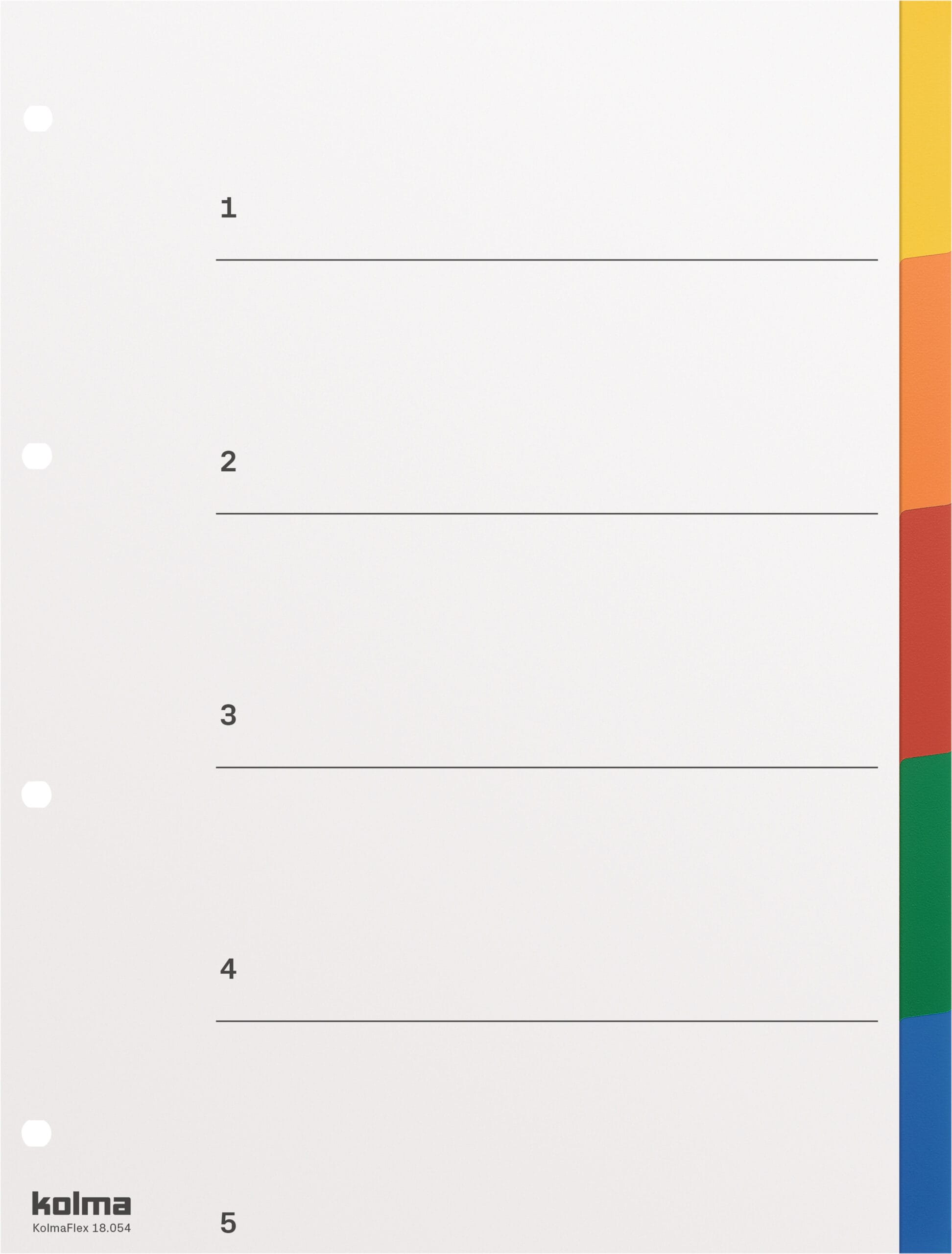 KOLMA-18.054.20-7611967180020 KOLMA Register KolmaFlex A4 18.054.20 mehrfarbig 5-teilig – Hochwertig & günstig bei ShopDeca