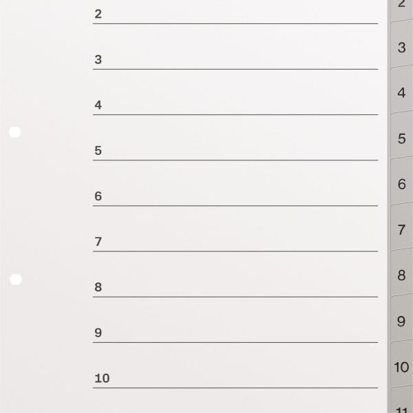KOLMA Register KolmaFlex A4 18.112.03 grau 1-12