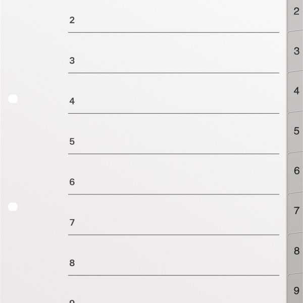 KOLMA Register KolmaFlex A4 18.114.03 grau 1-10